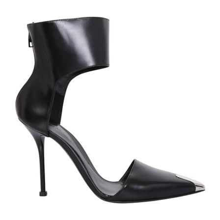Alexander McQueen, High Heel Sandals Zwart, Dames, Maat:39 EU