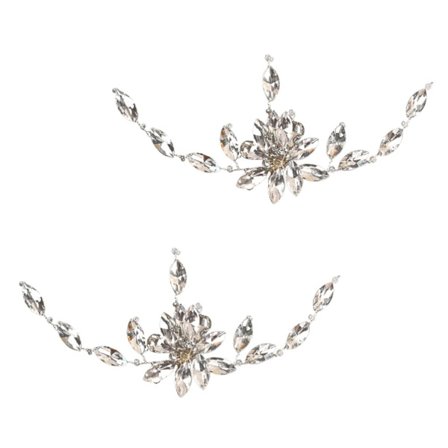 2 stk. Rhinestone sko clips brudesko spænde clips DIY dekoration