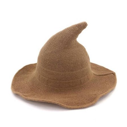 Halloween häxhatt Long Point Hat KHAKI