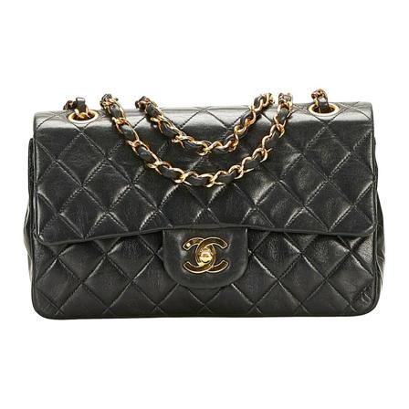 Chanel Vintage Pre-owned Shoulder Väska svart, Dam Vintage Väskor, Dam, Storlek: ONE SIZE