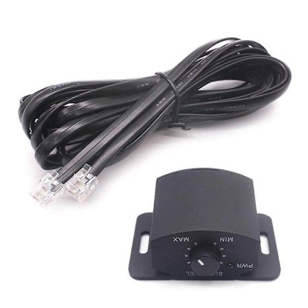 Förstärkarersättning Bas Ratt Kontroll Fjärrkontroll 6Pin Subwoofer Fjärrvolymjusteringsratt för Högtalare