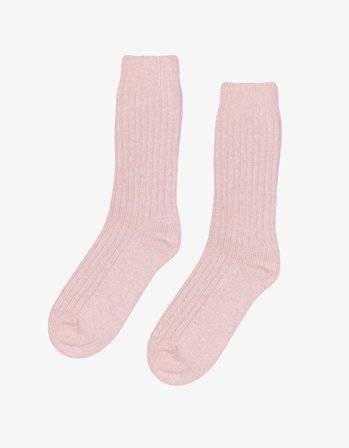 Merino Wool Blend Sock - Faded Pink 36-40