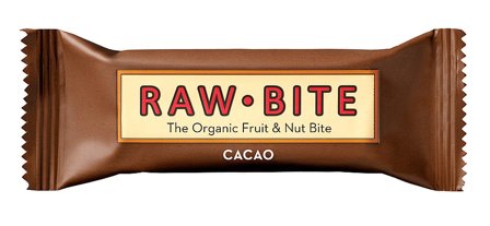 Rawbite Frugt- og nøddebar Glutenfri Ø Cacao 50 g, Helse & Madvarer, Snacks, Barer