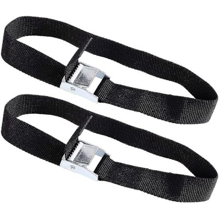 Ratsjetspænder 2 stk. Sorte Faste Spændebånd, Cargo Fastgørelse