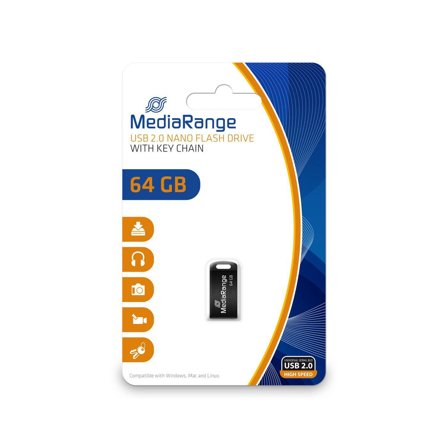 MediaRange USB-Stick 64GB USB 2.0 Nano F-FEEDS