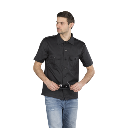 Hemd Brandit US 1/2 Kurz Schwarz L