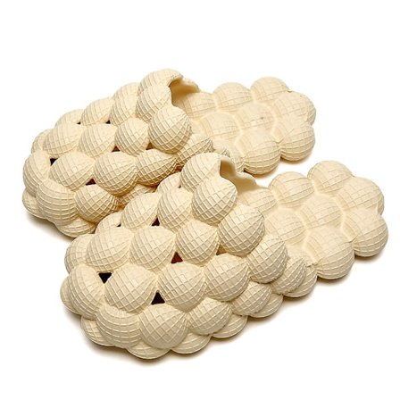 Massasje Boble Slippers Sandaler Kvinner, Morsomme Lychee Spa Slippers for Menn Innendørs og Utendørs Sklisikre Badesko Soveværelse Hjem Gym 