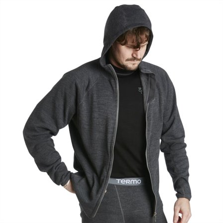Termo Men's Full-Zip Hoodie Men base layer tops Grey 2XL