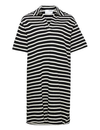 Slftala 2/4 Short Dress W Curve Black Seleted Femme Curve