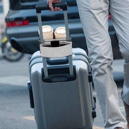 Bagage Rejse Drikkevareholder Kopholder Frigør Dine Hænder Til Drikkevarer Caddy Kaffe Med Rygsæk Passer Til Alle Kuffert Håndtag