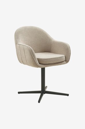 House Nordic - Matstol Tamera - Uppsättning om 2 - Grå - Karmstolar - Från Homeroom