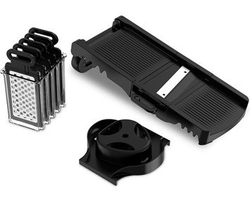 ON-VEC 100-Mandolin med 6 forskjellige blader og fingerbeskyttelse-Food preparation-Kjøkkenutstyr