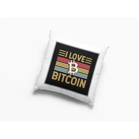 I Love Bitcoin Pudebetræk 40x40cm