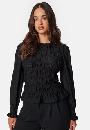 Happy Holly Long Sleeve Smock Top Klær