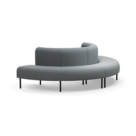 Sofa VARIETY, stof Pod CS, sølvgrå