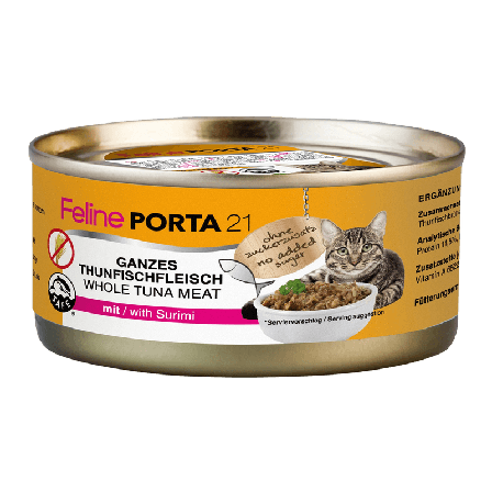 Porta21 - Feline Tunfisk med surimi 156g - Katt - Kattefôr & kattemat - Våtfôr og våtmat - ZOO.no