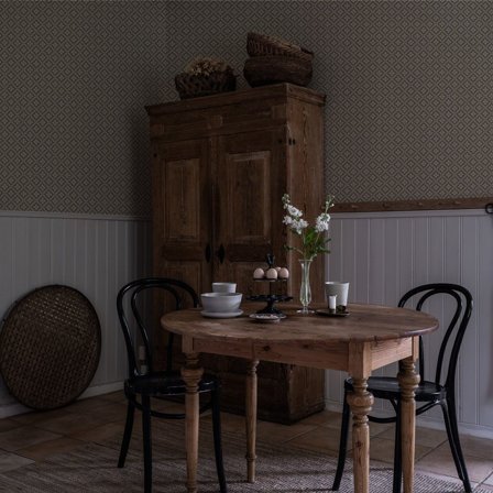 Duro Ingrid 516-05 Tapet Gammelsvenska Klassiker 1850-1950 Svart, Färg & tapeter