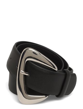 Gina Tricot Chunky Buckel Belt - Black - XS/S