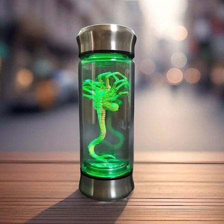 Alien Specimen Glow Jar Facehugger Ägg Heminredning Prop