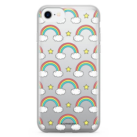 Bjornberry Skal Hybrid iPhone 7 - Regnbågar