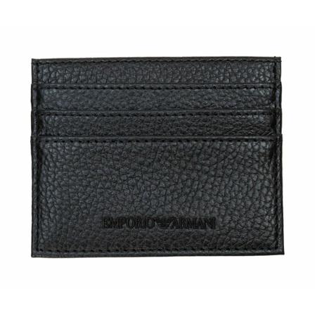 Emporio Armani Y4R173Y068E80001 Card Holder Sort, Herre Punge og Kortholder, Størrelse: ONE Size