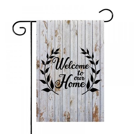Välkommen trädgårdsflaggor gårdar dubbelsidig dekorativ husflagga välkommen till vårt hem utanför säsongssemester gård flagga 12 x 18 tum