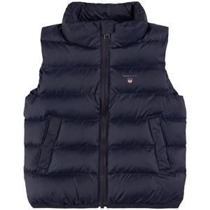 Kids - GANT Branded Puffer Vest Evening Blue 110/116 cm - Coats and jackets - 110/116 cm - Navy - Junge