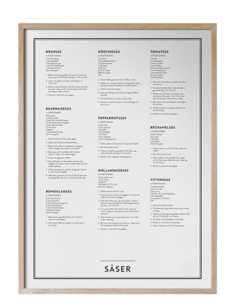 Kunskapstavlan | Såser | 30X40