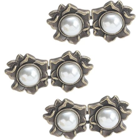 3 stk Avtakbare midjeforlengere Legeringer Midjespenner Justerbare midjeknapper for jeans, bukser, skjørt