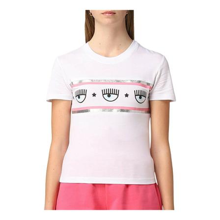 Chiara Ferragni Collection, T-shirt Wit, Dames, Maat:S