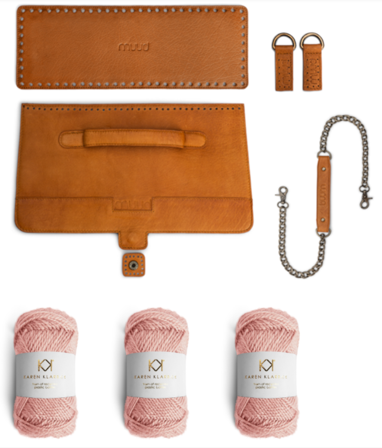 Muud Strikkepakke Haumea Veske rosé-whisky