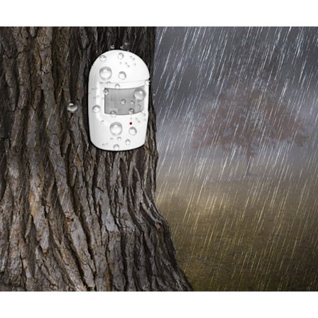 Hjemmesikkerhed Trådløs Indkørselsalarm 1 Modtager og 2 PIR Bevægelsessensorer