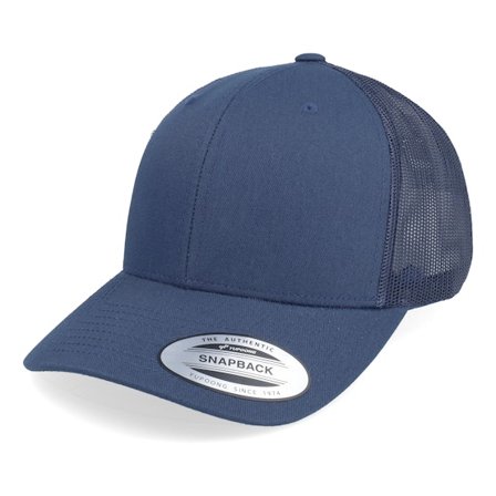 Yupoong - Ble trucker Czapka Z Daszkiem - Retro Navy Trucker @ Hatstore