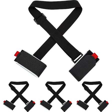 4 kpl suksiremmejä/suksipidikkeitä – Kantohihna suksille yx