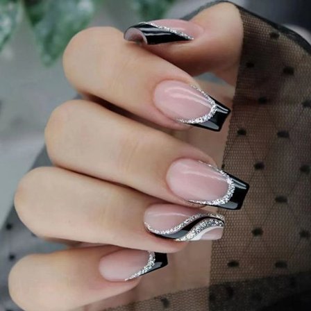 24st Fake Nails Short French W298 W298