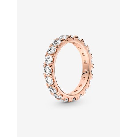 Pandora - Sparkling Row Eternity Ring - 14k roséguldplätering