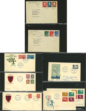 Norge 1991-1986 - Samling af FDC i 1 ringbind