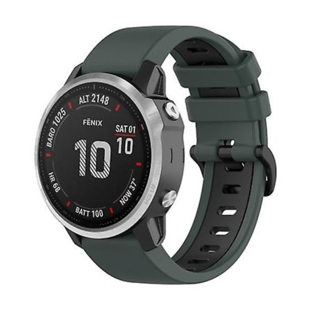 För Garmin Fenix ​​6s Pro 22mm Silicone Sports Watch LJT