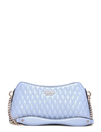 GUESS Betula Top Zip Shoulder Bag Blå
