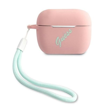 Guess GUACAPLSVSPG AirPods Pro cover rosegrøn/pinkgrøn Silikone Vintage