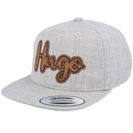 Kiddo Cap - Grey - snapback - Cap - Kids Hugo Engraved Patch Heather Grey Snapback - Hatstore