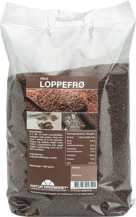 Natur Drogeriet Loppefrø 1 kg, Helse & Madvarer, Ingredienser, Loppefrøskaller