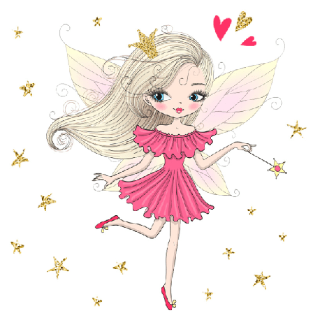 Suloinen keijutyttö seinätarra seinäkalvo seinäkoriste makuuhuoneeseen