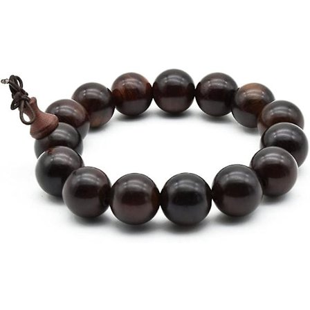 Zen Dear Unisex Naturlig Rosenkrans i rosenträ Buddha Buddhistisk bön Meditation
