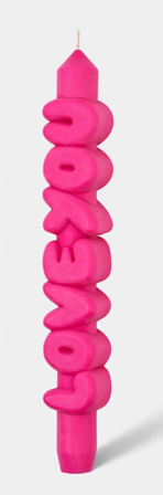 CandleHand Stearinlys Love You Rosa