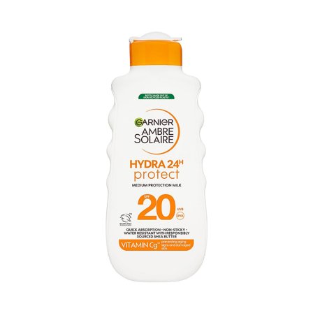 Garnier Hydra 24H Protect Sun Protecting Milk SPF 20 175 ml, Skincare, Solpleje, Solcreme