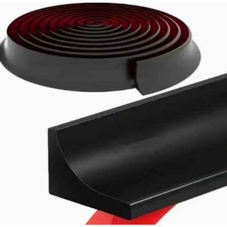 Brusebundstykke / Vandbarriere – Selvklæbende TPE Bruseliste 3m – Vandprop til Brusekabine & Badeværelsesforseglingsliste