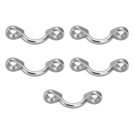 5 st Däckögla Rem Rostfritt Stål 316 Pad Eye Tie Down Ankare Marin Kajak Kanot Rigging 5mm [DB]