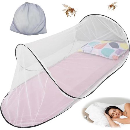 Ultralet foldbart myggenet - pop-up myggenet - rejsetelt - transportabelt campingtelt