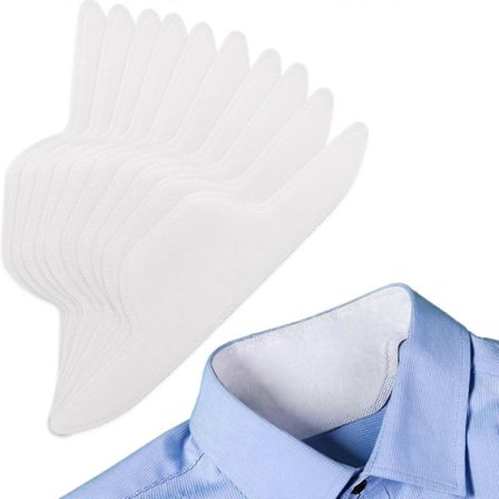 100 stk. Hatte Svedabsorberende Indlæg, Kravebeskyttere Svedpuder, Nakke Krave Svedbånd Mod Svedpletter, Sig Farvel til Svedpletter 29cm